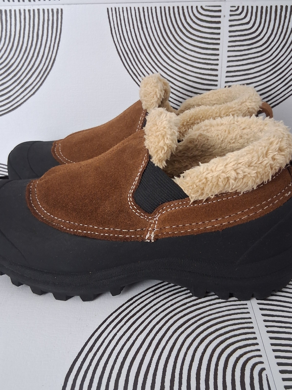 Northside Kayla Women’s Size 9 Winter Snow Boots Brown Suede Slip On Waterproof - Picture 4 of 13